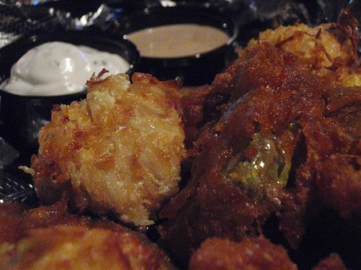Fried Vegan Food. Awesome.