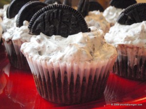 Cookies and Cream Cupcakes Cookies and Cream Chocolate Cupcakes w/Cookie Cream Icing