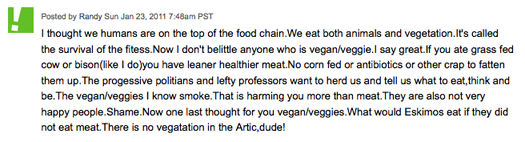 what would eskimos eat if vegan?