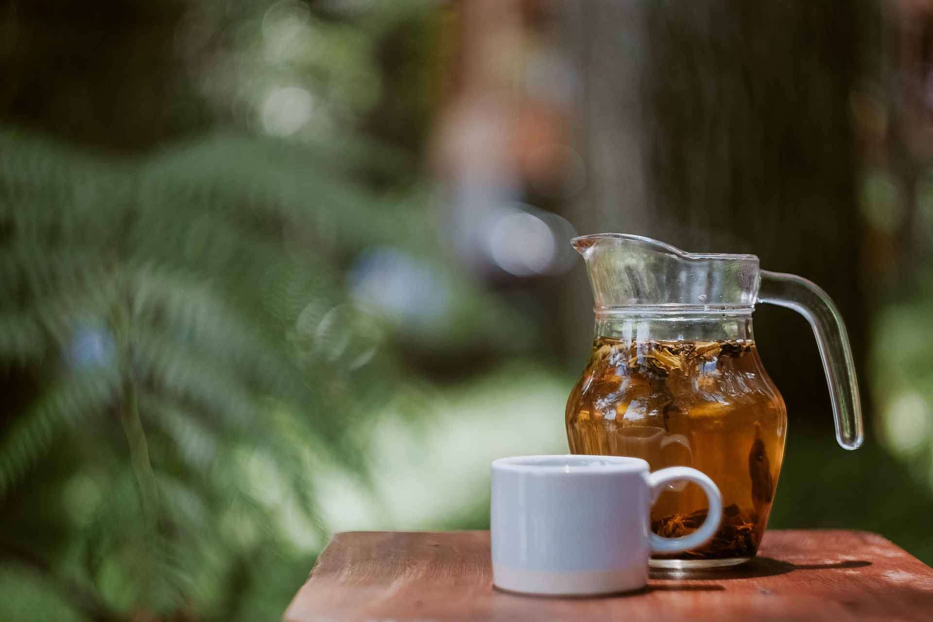 Glass pitcher of iced tea – Your Daily Vegan