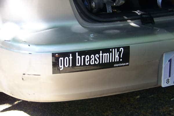 got breastmilk bumpersticker